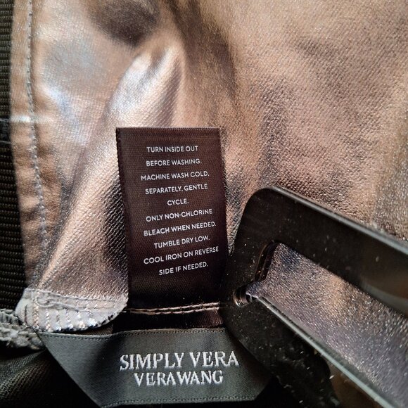 Simply Vera Coated-Denim Leggings - Picture 10 of 10